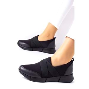 Konfores 888 Bayan Anatomik Sneakers Ayakkabı - siyah - 36