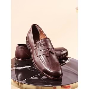 Konfores 950 Hakiki Deri Erkek Klasik Ayakkabı - NKT00950-kahverengi-40