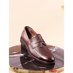 Konfores 950 Hakiki Deri Erkek Klasik Ayakkabı - NKT00950-kahverengi-40