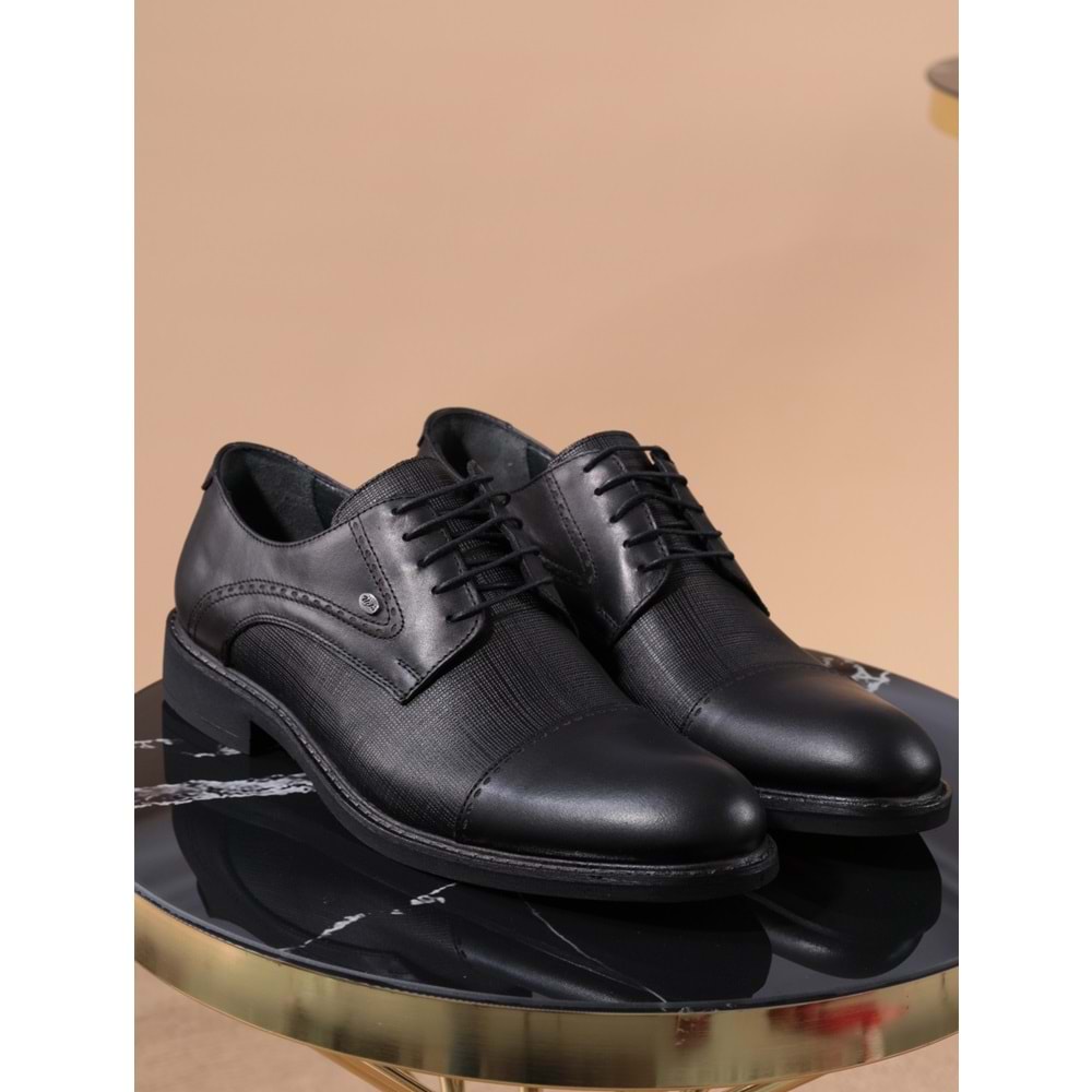 Konfores 953 Hakiki Deri Erkek Klasik Ayakkabı - NKT00953-siyah-40