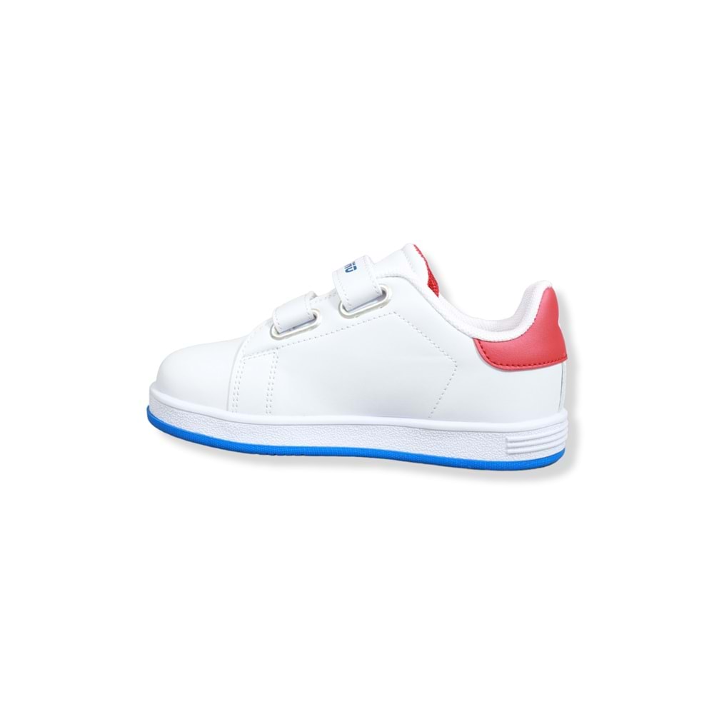 Kidessa 1509 Anatomik Taban Unisex Çocuk Sneakers Ayakkabı - NKT01509-beyaz kırmızı-26