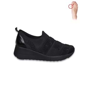 Konfores 1561-389051 Anatomik Tabanlı Günlük Kadın Ayakkabı - NKT01561-siyah-36